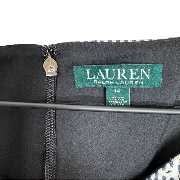 Lauren Ralph Lauren 14 HEAVILY Embroidered Flutter Short Sleeve Striped Spring - Picture 6 of 13